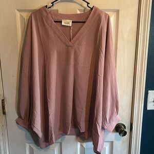 Mauve flowy top